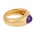 1980s 1980s Tiffany & Co. 1.65 Carat Amethyst 18k Yellow Gold Bezel Ring, Size 5.25 For Sale - Image 5 of 6