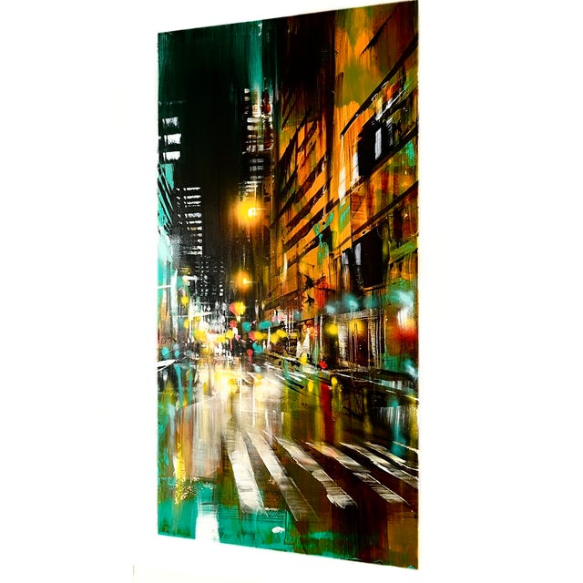 Bianca Prettau, Kyoto Teal, 2026, Acrylics on Cotton Canvas For Sale - Image 6 of 12
