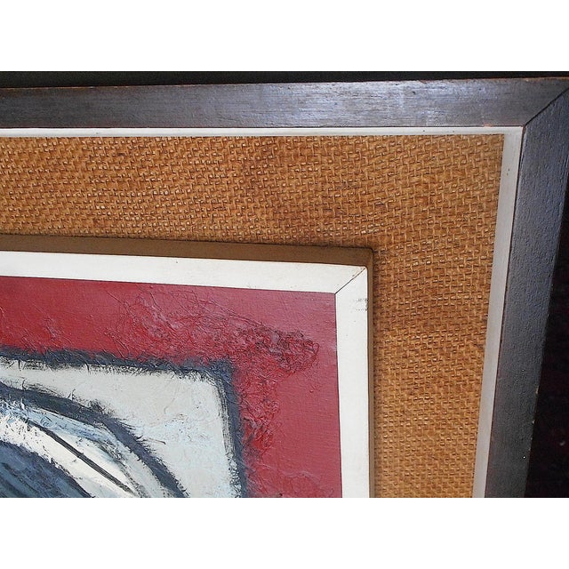 Original Signed Vintage Mid Century Modern Oil on Canvas-A Seated Woman ...