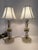 Vintage 1930's Crystal Round Boudoir Lamps - a Pair For Sale - Image 9 of 9