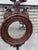 Beautiful 1940s American Federal-style wall mirror featuring an exceptional hand-carved eagle crest and rich mahogany...