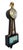Vintage Mid-Century Nautical Theme, Seth Thomas banjo clock. This clock features reverse-painted glass panels with USS...
