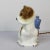 Art Deco Dog Table Lamp in Porcelain, 1930s, in Very Good conditions. Designed 1920 to 1949 European Plug (up to 250V).The...