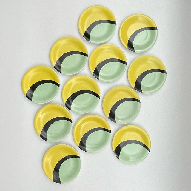 Luce Porcelain Dessert Serving, 1960s, Set of 15 For Sale - Image 4 of 10