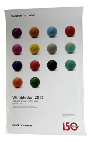 John Hunter, Wimbledon 2013 Championships (All England Lawn Tennis Club, 24 June 7 July) Poster, Print