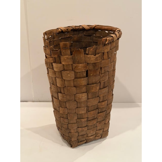 Monumental Woven Antique Basket For Sale In Philadelphia - Image 6 of 15