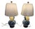 Ralph Lauren Chinoiserie Double Gourd Porcelain Lamps. A Pair For Sale