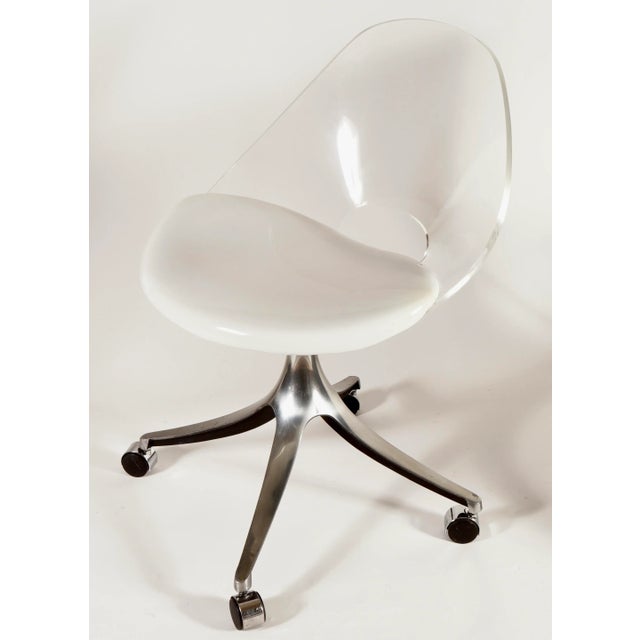Vintage Lucite Office Chair by Creations at Dallas. A beautiful chair for your desk in one's office. Very comfortable...