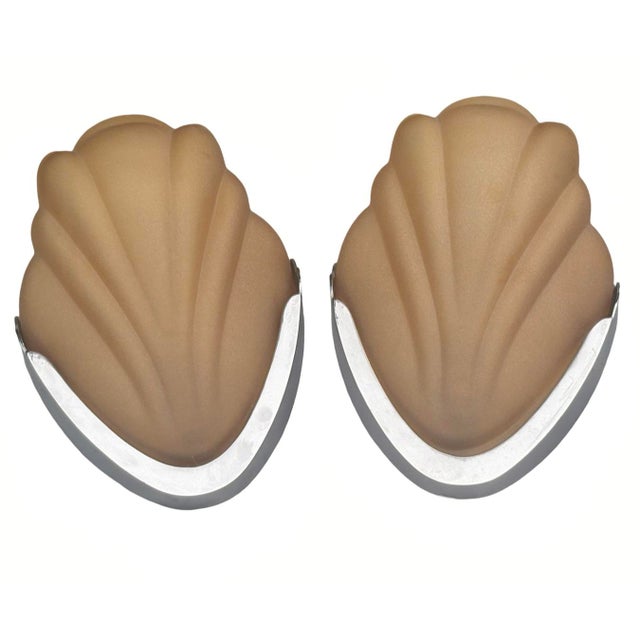 Art Deco Crocus Amber Wall Lights, 1920s, Set of 2 For Sale - Image 8 of 8