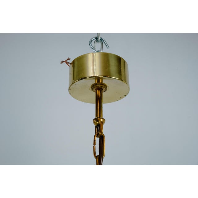 Brass and Glass Chandeliers by Gaetano Sciolari, Italy, 1970s, Set of 2 For Sale - Image 12 of 18
