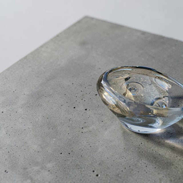 Danish S​moked Glass Bowl from Holmegaard, 1960s For Sale - Image 5 of 8