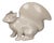 Vintage White Stoneware Squirrel, 1960s For Sale