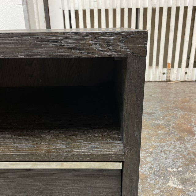 Restoration Hardware Bezier Open Nightstand Chairish