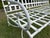 Late 20th Century Brown Jordan Florentine Aluminum Outdoor Patio Sofa, White For Sale - Image 5 of 12