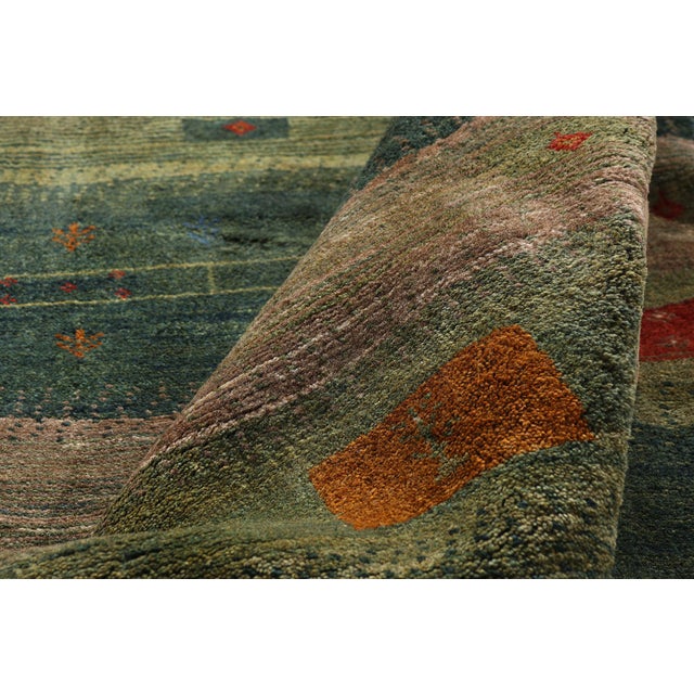 Vintage Persian Gabbeh Rug, 07'07 X 09'03 For Sale In Dallas - Image 6 of 10