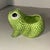 Mottahedeh Vintage MCM Mottahedeh Jean Rogers Style Frog Green Hobnail Cachepot Planter For Sale - Image 4 of 6