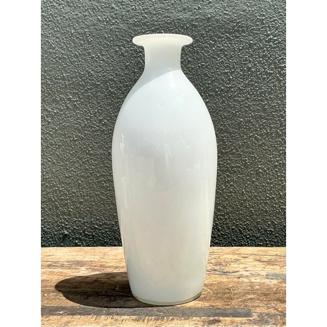 Vintage Milk Glass Bottle For Sale - Image 4 of 12