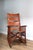 Mid-Century Modern Costa Rican Leather Campaign Folding Rocking Chair For Sale - Image 4 of 7