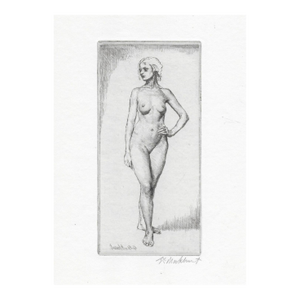 1926 Gerald Brockhurst Ursula Nude Etching