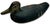 Very Large Size Antique American Carved Wood Hand Painted Duck Hunters Decoy From Downeast Coastal Maine - 21 1/2 Inches Long For Sale - Image 14 of 18