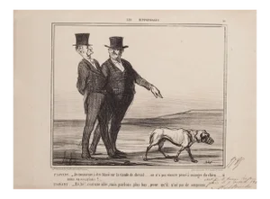 Honoré Daumier - Blasé sur la Viande de Cheval - Lithograph - 1856