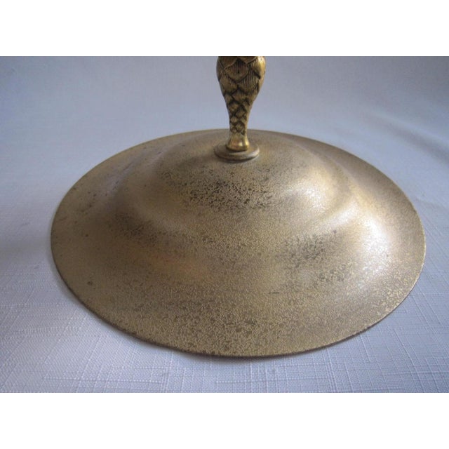 1930s Tiffany Studios Bronze Dore Footed Compote, #1664 For Sale - Image 11 of 13