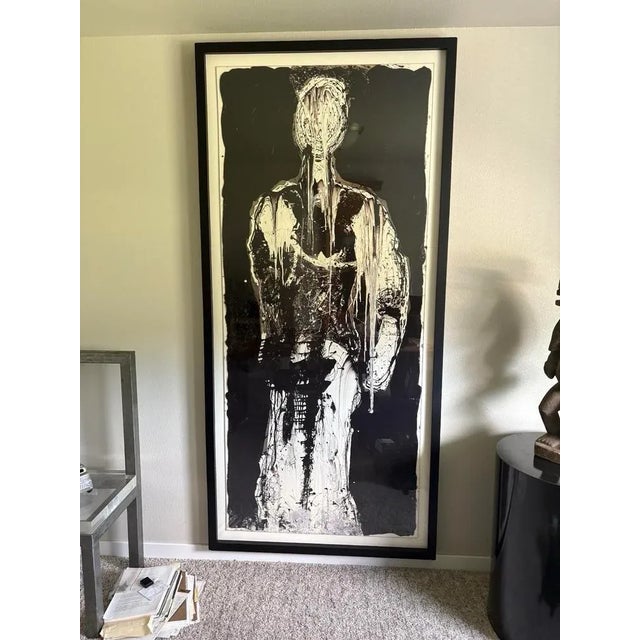 2010s Large Unframed Abstract Painting by Christopher Shoemaker (64” High) For Sale - Image 5 of 6