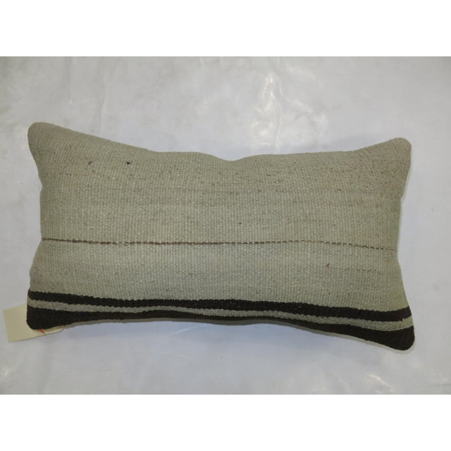 White Bolster Kilim Pillow For Sale - Image 4 of 5