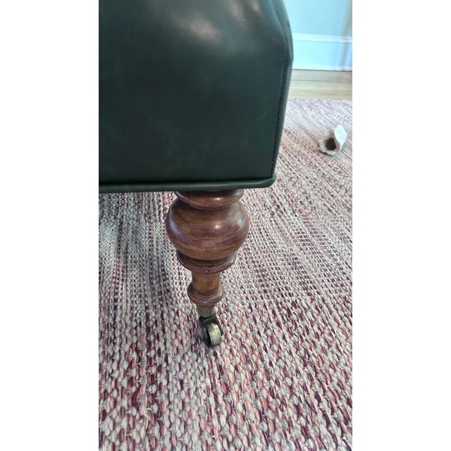 Traditional Turned Leg Ottoman For Sale - Image 12 of 12
