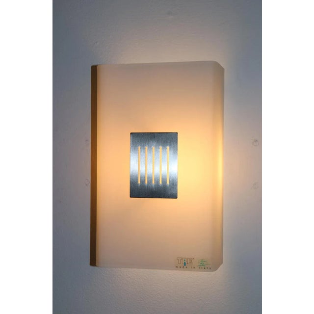 Itre Eko Modern Murano Wall Lamp White Glass For Sale - Image 4 of 11