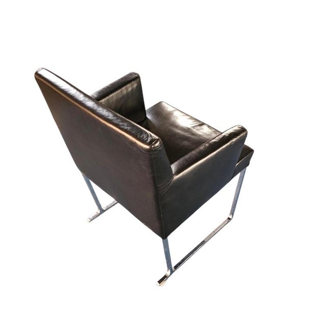 S58 Solo Chairs in Black Leather by Antonio Citterio for B&B Italia, Set of 6 For Sale - Image 5 of 17