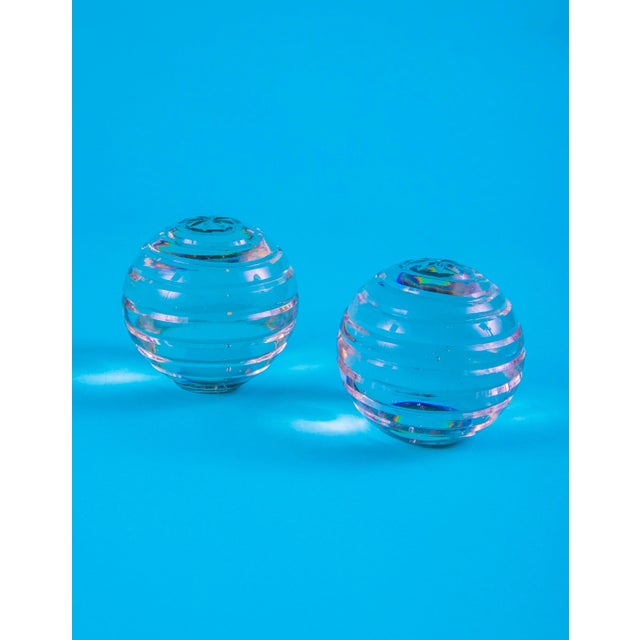 Grooved Glass Bookends For Sale - Image 10 of 10