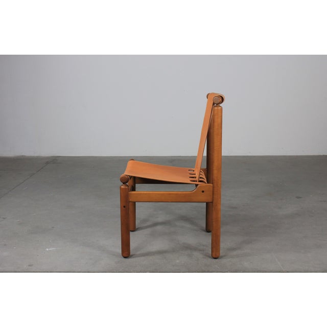 Brown Dining Chairs by Ilmari Tapiovaara for La Permanente Mobili Cantù, 1950s, Set of 8 For Sale - Image 8 of 9