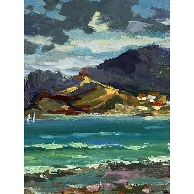 2020s Oil Painting the Sea Before the Storm Yuriy Suprunchuk For Sale - Image 5 of 11