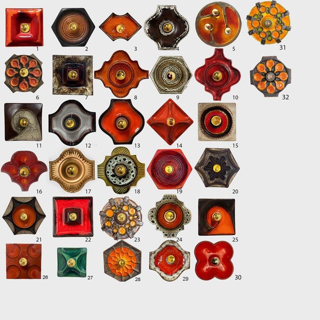 Danish Ceramic Wall Light, 1970 For Sale - Image 17 of 18