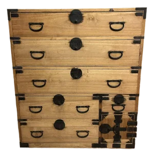 Meiji Japanese Kiri Tansu Chest