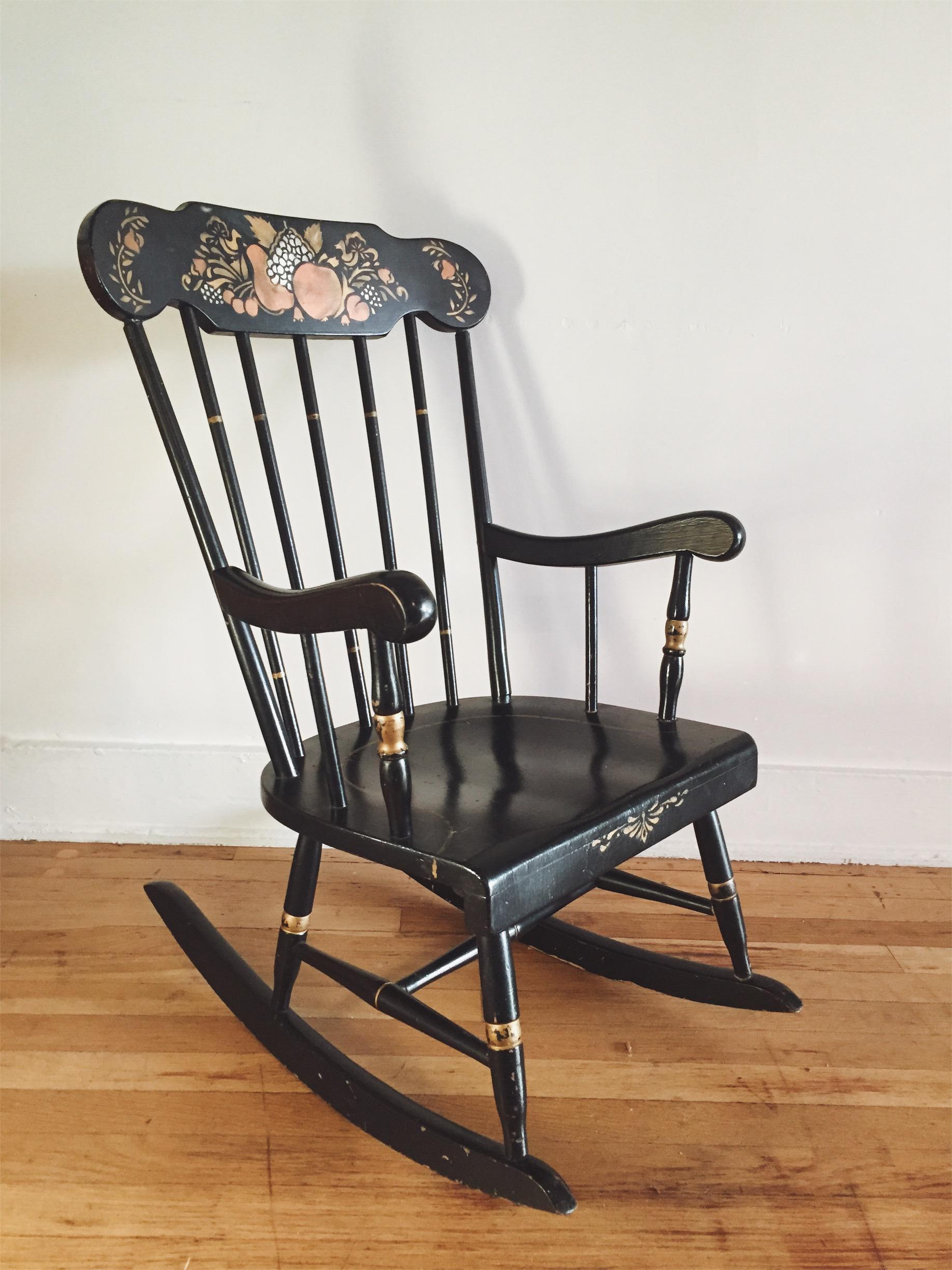 antique childs rocking chair