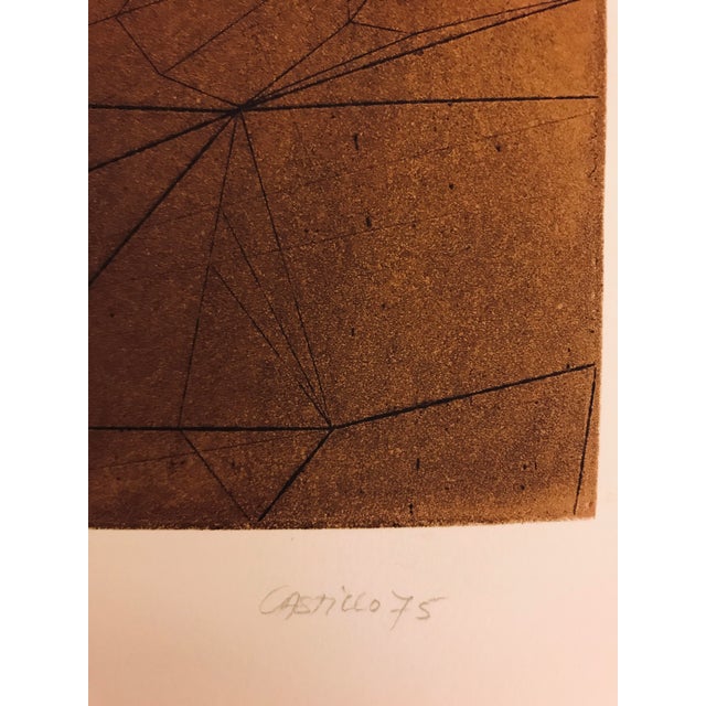 Mid-Century Modern Jorge Castillo, La Espera, 1975, Engraving For Sale - Image 3 of 4