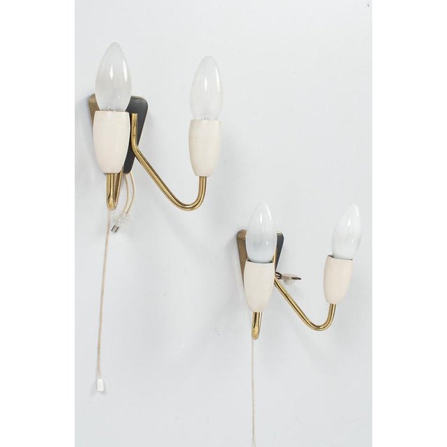 Gold Vintage Wall Lamps, Set of 2 For Sale - Image 8 of 8