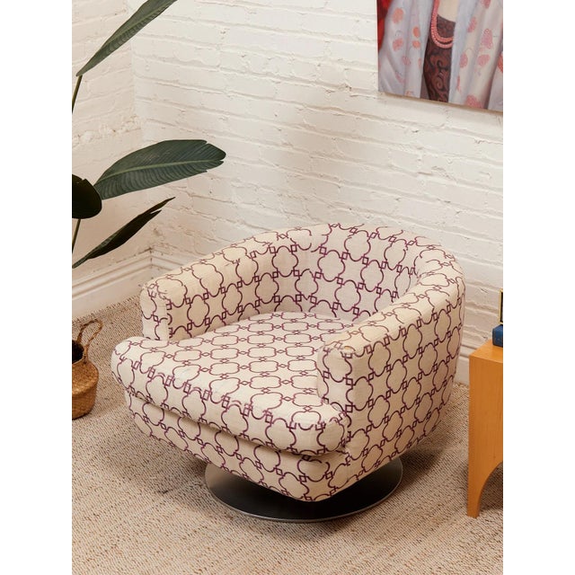 Vintage Geometric Club Chair For Sale - Image 4 of 6