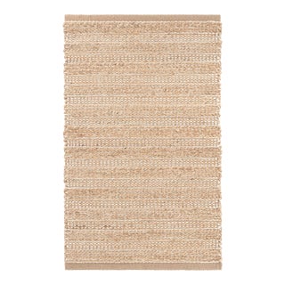 Dash & Albert by Annie Selke Simba Ivory Woven Jute Rug, 7' 6" x 9' 6" For Sale