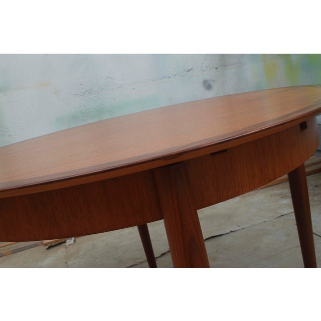 Brown Extendable Teak Dining Table from Lübke, 1965 For Sale - Image 8 of 12