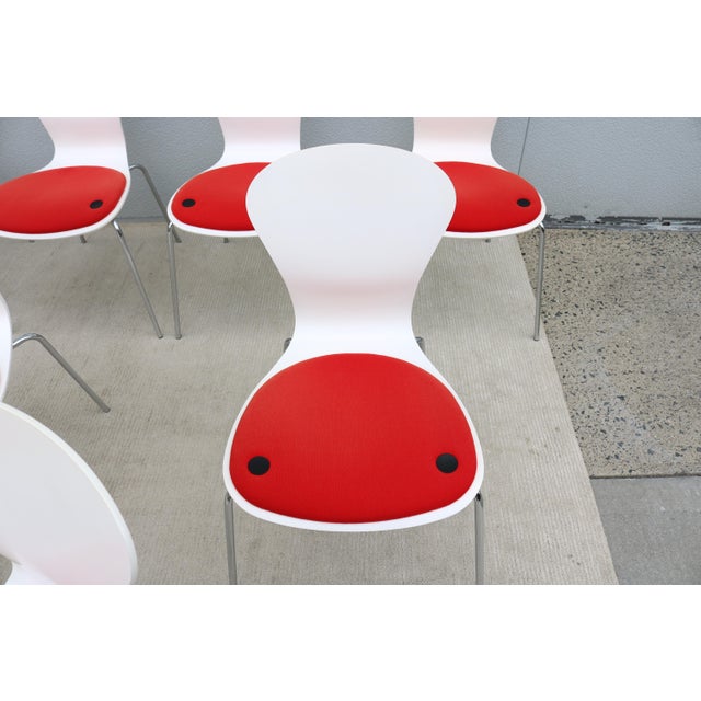 Modern Ross Lovegrove for Knoll Sprite Stacking Armless Dining Chairs- Set of 10 For Sale - Image 13 of 18