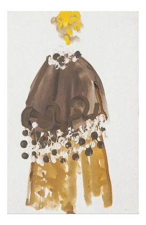 Costume Mixed Media on Paper by Alkis Matheos