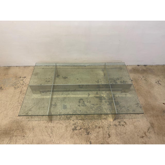 Paul Mayen Aluminum and Glass Top Coffee or Cocktail Table for Habitat, 1970s For Sale - Image 9 of 12