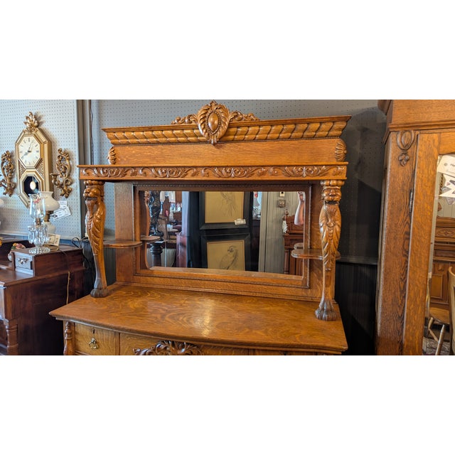 American Quarter Sawn Oak Sideboard For Sale - Image 14 of 17