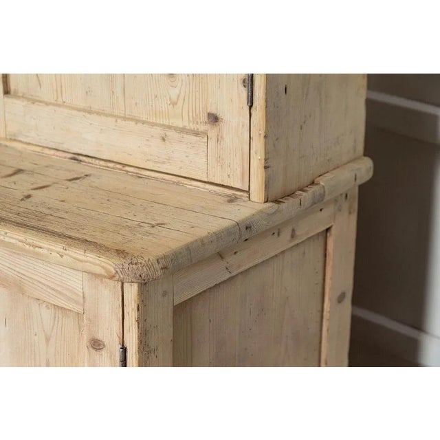 Large English Pine Open Back Dresser, 1870s For Sale - Image 11 of 13