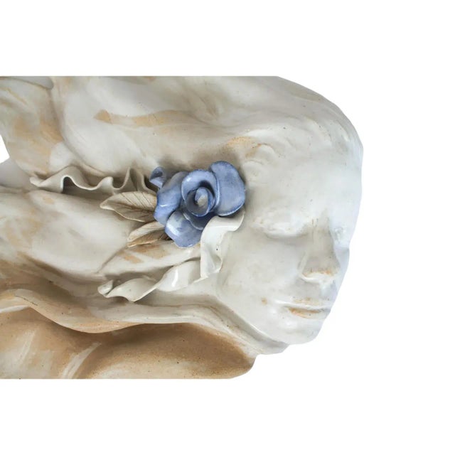 Contemporary Vintage Studio Pottery Figurative Wall Art Sculpture For Sale - Image 3 of 9