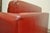 Vintage Mid Century Modern Red Leather Cube Club Lounge Chairs on Casters - Pair For Sale - Image 9 of 12