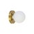 Modern Globe Sconce Brass, Modern, 5 Inch Glass Globes, by Research.Lighting, Modern, Minimal For Sale - Image 3 of 8